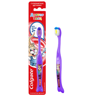 Зубная щетка «Colgate» супермягкая Доктор заяц 2+