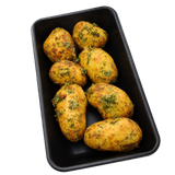 Картофель с зеленью и чесноком 