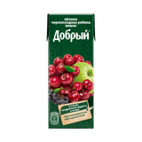 Нектар «Добрый» яблоко-черноплодная рябина-вишня