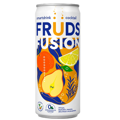 Напиток газированный «Fruds fusion» груша, яблоко, лимон