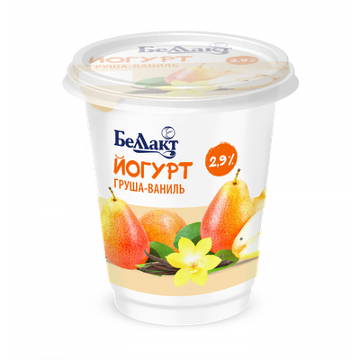 Йогурт «Беллакт» 2,9% груша-ваниль