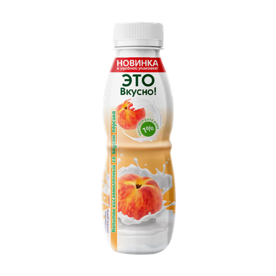 Напиток кисломолочный «Это вкусно» 1% персик