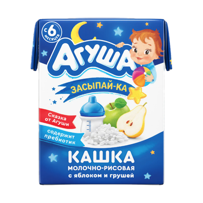 Каша молочно-рисовая «Агуша» яблоко-груша