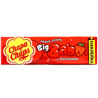 Жевательная резинка Chupa Chup клубника