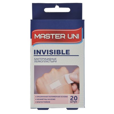 Лейкопластырь MASTER UNI "Прозрачный"   20шт