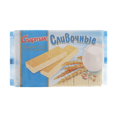 Вафли «Спартак» сливочные