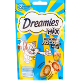 Лакомство взрослых для кошек Dreamies с добавлением лосося и сыра