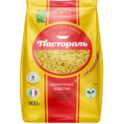 Макаронные изделия Пастораль рожки рифленые в/с группа А