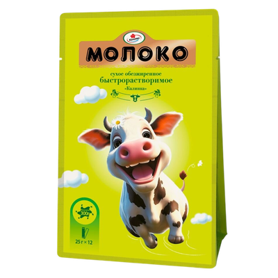 Молоко Калинка Сухое обезжиренное быстрорастворимое