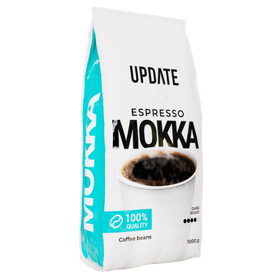 Кофе Update Espresso Mokka в зернах темная обжарка