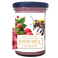 Крем-мед натуральный с малиной - Мир Продуктов №4