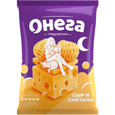 Снеки «Онега» сырные подушечки