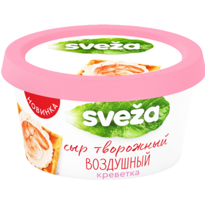 Сыр Sveza творожный воздушный креветка 