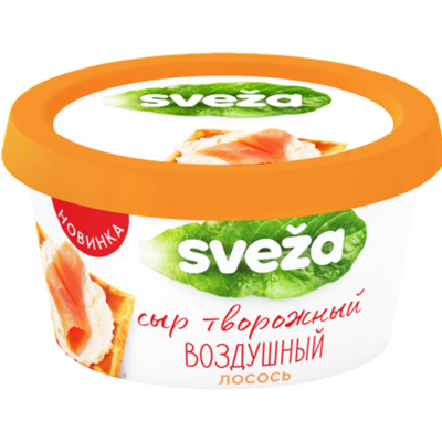 Сыр Sveza творожный воздушный лосось