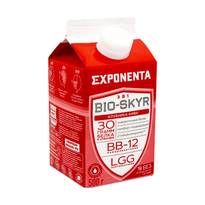 Напиток кисломолочный «Exponenta BIO-SKYR» клубника-киви