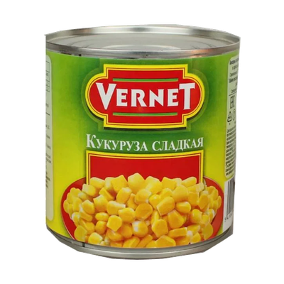 Кукуруза в зернах «Vernet» сладкая