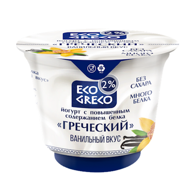 Йогурт «ECO GRECO» 2% ваниль
