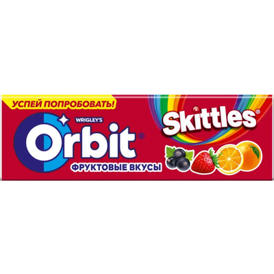 Жевательная резинка Orbit  skittles