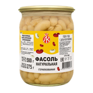 Фасоль натуральная стерилизованная - Мир Продуктов №3