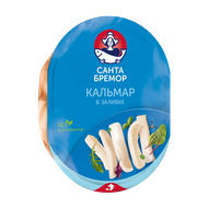 Кальмар соломка «Санта Бремор» в заливке  - Мир Продуктов №4