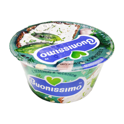 Крем творожный «Buonissimo» с зеленью и чесноком