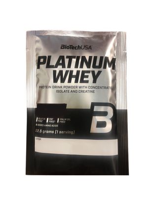 Протеин PLATINUM Whey, BiotechUSA, СОЛЕНАЯ КАРАМЕЛЬ, 22.5 г 