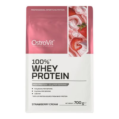 Протеин, OstroVit, КЛУБНИЧНЫЙ КРЕМ, 700 г 