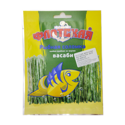 Рыбная соломка солено-сушеная «Флотская» со вкусом васаби
