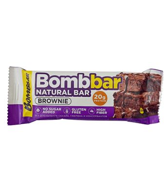 Протеиновый батончик Bombbar, Брауни, 60 г 