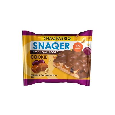 Печенье SNAQER - Арахис, изюм и карамель, 45г 