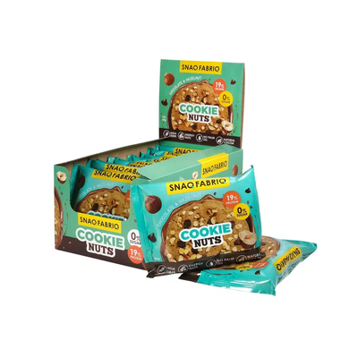 Печенье Cookie Nuts, Snaq Fabriq, Шоколадное с фундуком, 35 г 