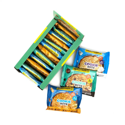 Печенье Cookie Nuts, Snaq Fabriq, Шоколадное с фундуком, 35 г 