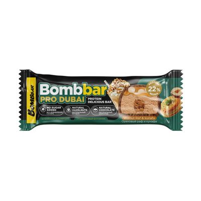 Протеиновый батончик Bombbar PRO DUBAI, Ореховый раф, 45 г 