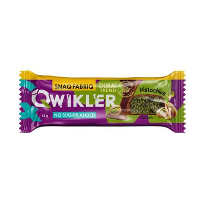 Шоколадный батончик без сахара  QWIKLER Фисташка и тесто катаифи, 35г 