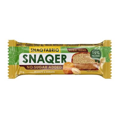 Протеиновый Батончик в шоколаде SNAQER, Snaq Fabriq, Арахис и тесто катаифи, 50г 