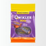 Шоколадный батончик  QWIKLER MINIS Мягкий грильяж с арахисом, 130г