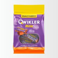 Шоколадный батончик  QWIKLER MINIS Мягкий грильяж с арахисом, 130г - Gerkules