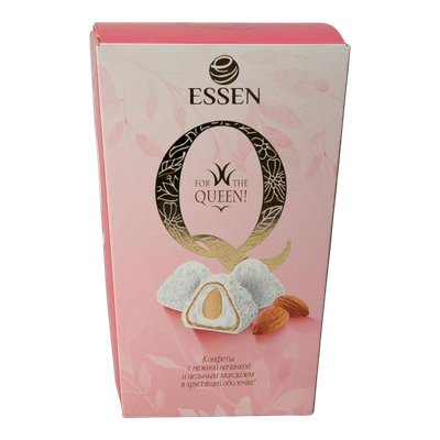 Конфеты «Essen Queen» со сливочной начинкой-миндалем-кокосом