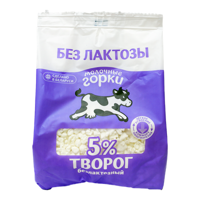 Творог «Молочные горки» 5% без лактозы