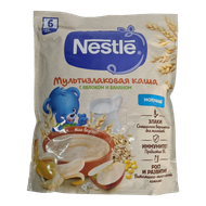 Каша мультизлаковая «Nestle» с яблоком и бананом с 6 месяцев - Мир Продуктов №3