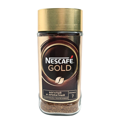 Кофе «Nescafe» Gold растворимый с добавлением натурального