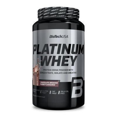 Протеин PLATINUM + Creatine, BioTechUSA, ШОКОЛАДНЫЙ БРАУНИ, 1000 г 