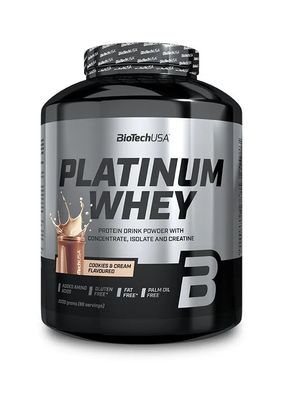 Протеин PLATINUM + Creatine, BioTechUSA, ПЕЧЕНЬЕ-КРЕМ, 2000 г 