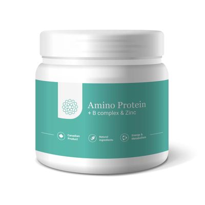 Амино протеин + Б комплекс и цинк от Liposomal Vitamins, Amino Protein + B complex &amp; Zinc, 120г 