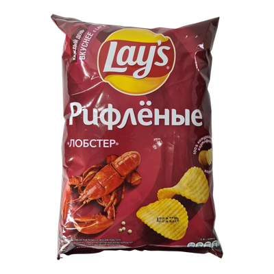 Чипсы рифленые «Lay's» лобстер