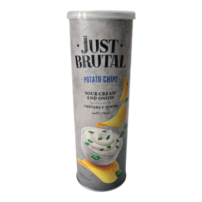 Чипсы картофельные «Just Brutal» сметана-лук