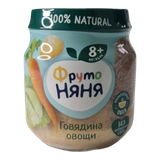 Пюре «ФрутоНяня» говядина-овощи с 8 месяцев