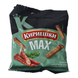 Сухарики ржаные «Кириешки Max» охотничьи колбаски