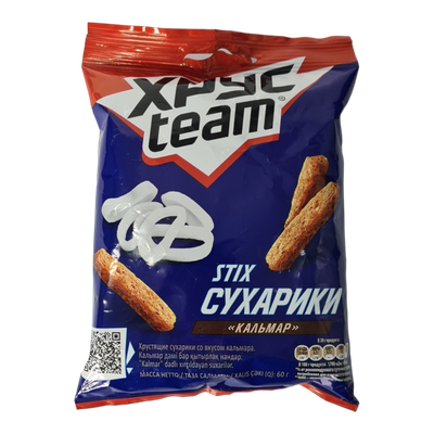 Сухарики ржаные «Хрусteam» скальмар
