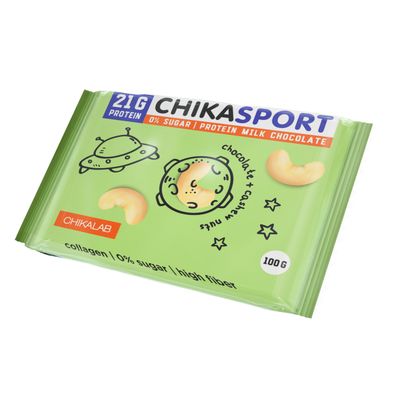 Молочный шоколад CHIKALAB с кешью